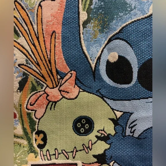 Lilo & Stitch character print Bag. Cute canvas type style big bag - Picture 3 of 8